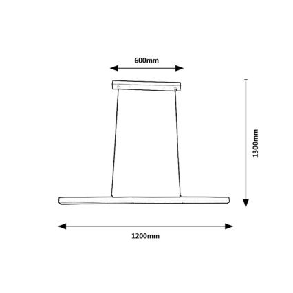 Brilagi - LED luster na lanku PAXIS LED/30W/230V 120 cm biely