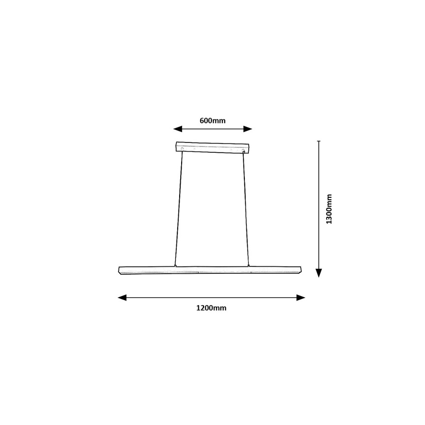 Brilagi - LED luster na lanku PAXIS LED/30W/230V 120 cm biely