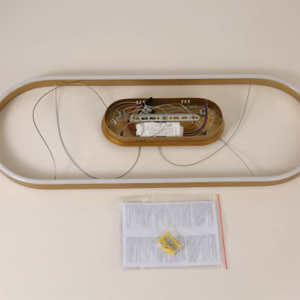 Brilagi - LED luster na lanku PONDIE LED/44W/230V 80x30 cm zlatý