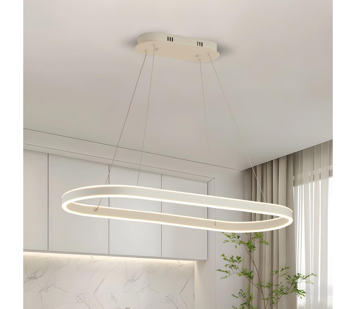 Brilagi - LED luster na lanku PONDIE LED/45W/230V 80x30 cm biela BRI463