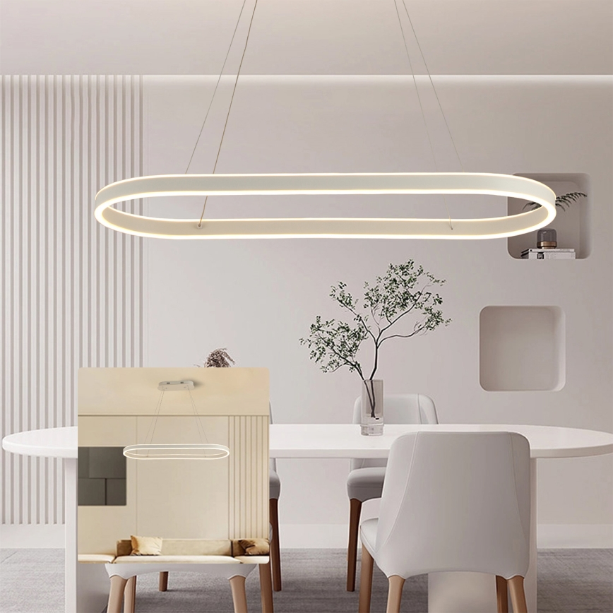 Brilagi - LED luster na lanku PONDIE LED/45W/230V 80x30 cm biela