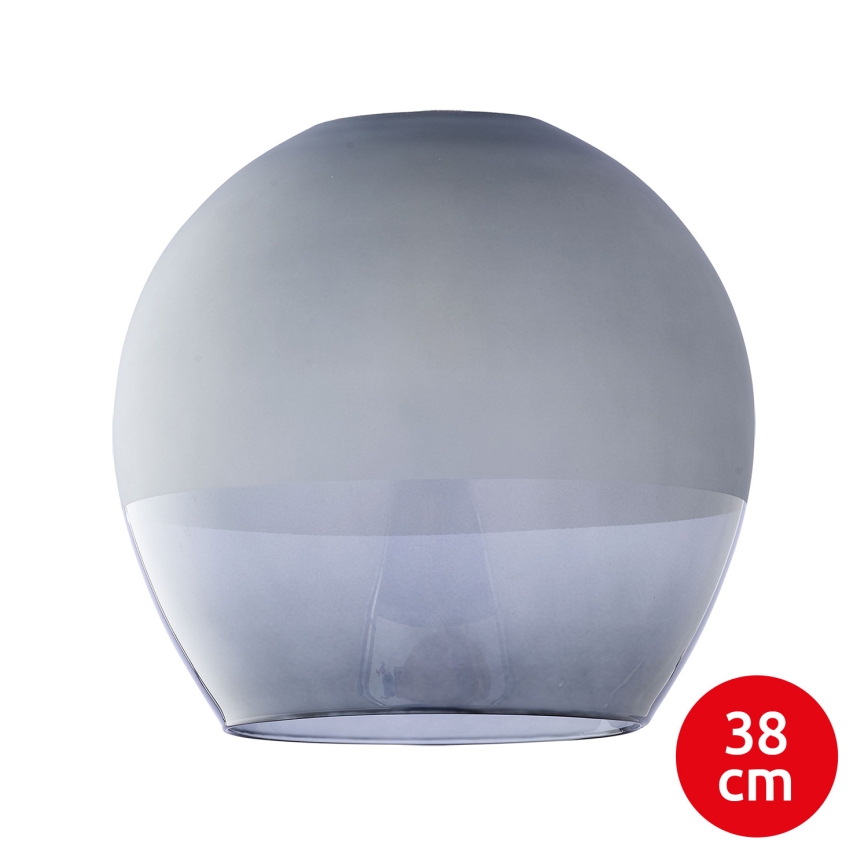 BRILAGI - LED závesné svietidlo na lanku RETRO GLASS 1xE27/60W/230V priemer 38 cm matný chróm/dymová šedá
