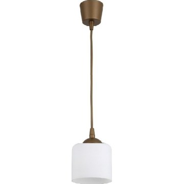 Brilagi - LED luster na lanku RETRO GLASS 1xE27/60W/230V pr. 10 cm hnedá/biela