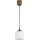Brilagi - LED luster na lanku RETRO GLASS 1xE27/60W/230V pr. 10 cm hnedá/biela