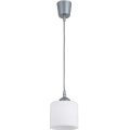 Brilagi - LED luster na lanku RETRO GLASS 1xE27/60W/230V pr. 10 cm strieborná/biela