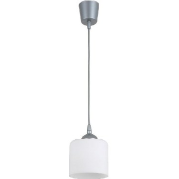 Brilagi - LED luster na lanku RETRO GLASS 1xE27/60W/230V pr. 10 cm strieborná/biela