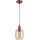Brilagi - LED luster na lanku RETRO GLASS 1xE27/60W/230V pr. 14 cm biela/dymová hnedá