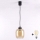 Brilagi - LED luster na lanku RETRO GLASS 1xE27/60W/230V pr. 14 cm čierna/dymovo-hnedá