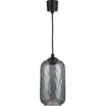 Brilagi - LED luster na lanku RETRO GLASS 1xE27/60W/230V pr. 14 cm čierna/dymovo sivá