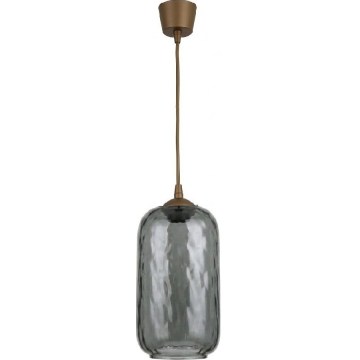Brilagi - LED luster na lanku RETRO GLASS 1xE27/60W/230V pr. 14 cm hnedá/dymovo sivá