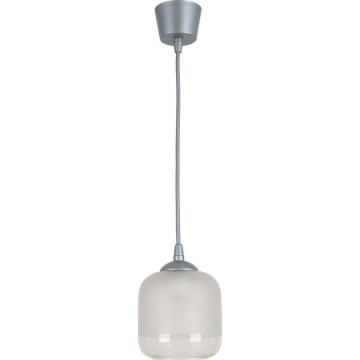Brilagi - LED luster na lanku RETRO GLASS 1xE27/60W/230V pr. 14 cm strieborná/biela
