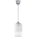 Brilagi - LED Luster na lanku RETRO GLASS 1xE27/60W/230V pr. 14 cm strieborná/biela