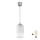Brilagi - LED Luster na lanku RETRO GLASS 1xE27/60W/230V pr. 14 cm strieborná/biela