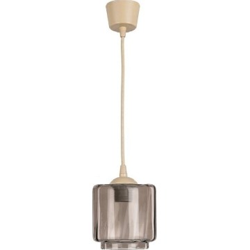 Brilagi - LED luster na lanku RETRO GLASS 1xE27/60W/230V pr. 15 cm béžová/dymová béžová