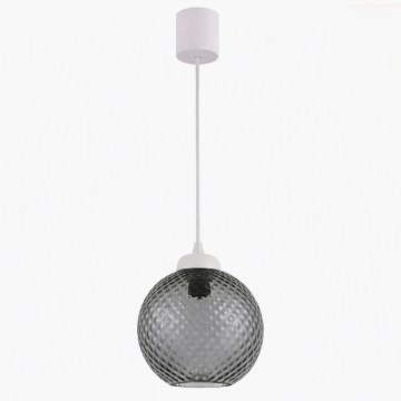 Brilagi - LED luster na lanku RETRO GLASS 1xE27/60W/230V pr. 18 cm biela/dymovo sivá