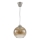 Brilagi - LED luster na lanku RETRO GLASS 1xE27/60W/230V pr. 18 cm strieborná/dymová hnedá