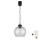 Brilagi - LED luster na lanku RETRO GLASS 1xE27/60W/230V pr. 25 cm čierna/dymovo sivá