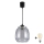 Brilagi - LED luster na lanku RETRO GLASS 1xE27/60W/230V pr. 26 cm čierna/dymovo sivá
