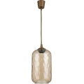 Brilagi - LED luster na lanku RETRO GLASS 1xE27/60W/230V priemer 14 cm hnedá/dymová hnedá