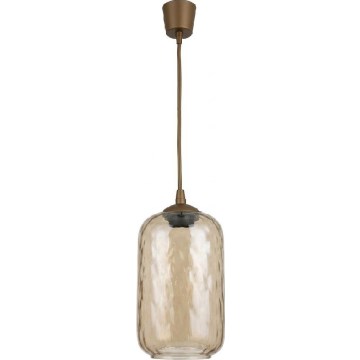 Brilagi - LED luster na lanku RETRO GLASS 1xE27/60W/230V priemer 14 cm hnedá/dymová hnedá