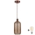 Brilagi - LED luster na lanku RETRO GLASS 1xE27/60W/230V priemer 14 cm medená/dymová hnedá