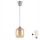 Brilagi - LED luster na lanku RETRO GLASS 1xE27/60W/230V priemer 14 cm strieborná/dymovo-hnedá