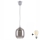 Brilagi - LED luster na lanku RETRO GLASS 1xE27/60W/230V priemer 14 cm strieborná/dymovo-sivá