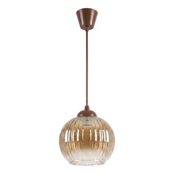 Brilagi - LED luster na lanku RETRO GLASS 1xE27/60W/230V priemer 18 cm hnedá/dymová hnedá