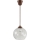 Brilagi - LED luster na lanku RETRO GLASS 1xE27/60W/230V priemer 25 cm hnedá/číra