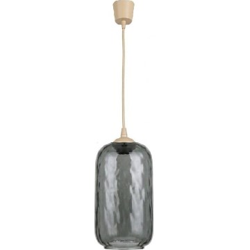 Brilagi - LED luster na lanku RETRO SKLO 1xE27/60W/230V priemer 14 cm béžová/dymová sivá