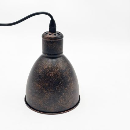 Brilagi - LED luster na lanku RIDDY 1xE27/60W/230V medená/patina