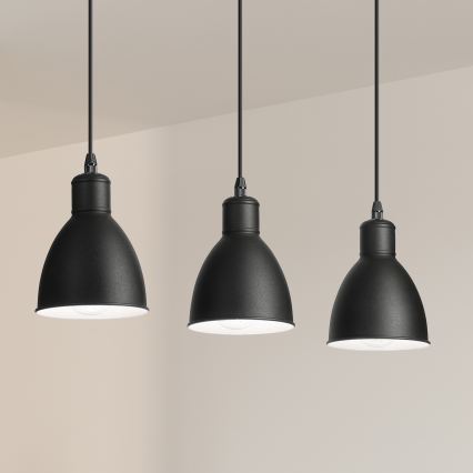 Brilagi - LED luster na lanku RIDDY 3xE27/60W/230V čierna