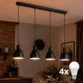 Brilagi - LED luster na lanku RIDDY 4xE27/60W/230V čierny