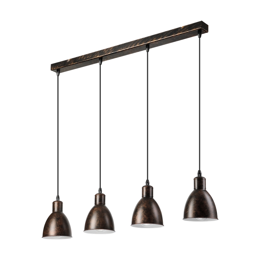 Brilagi - LED luster na lanku RIDDY 4xE27/60W/230V medený/patina
