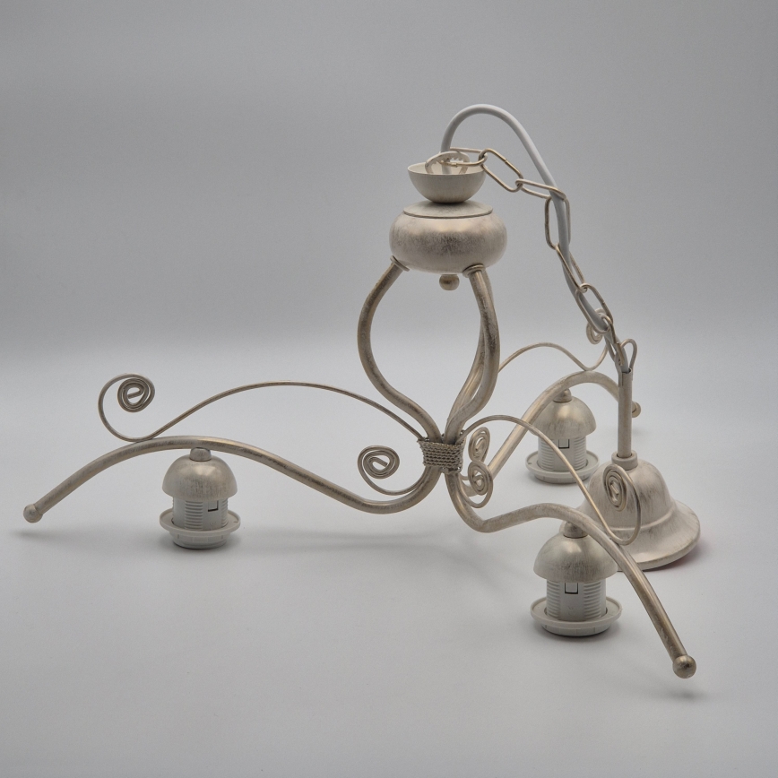 Brilagi - LED luster na reťazi ANTICO 3xE27/60W/230V 3000K biela patina