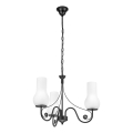 Brilagi - LED Luster na reťazi COTTAGE 3xE14/40W/230V čierna/biela