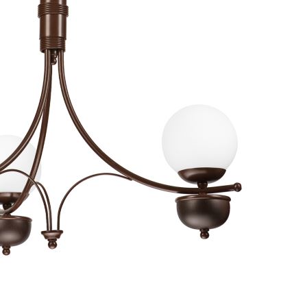 Brilagi - LED Luster na reťazi COTTAGE 3xG9/40W/230V dub/biela