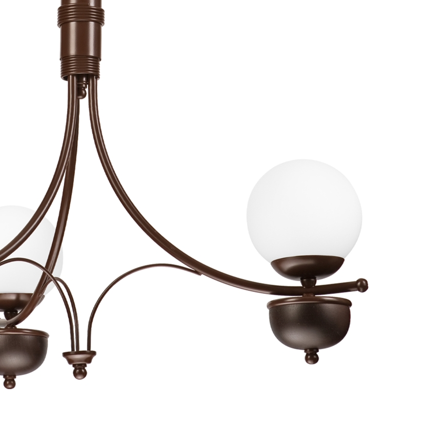 Brilagi - LED Luster na reťazi COTTAGE 3xG9/40W/230V dub/biela