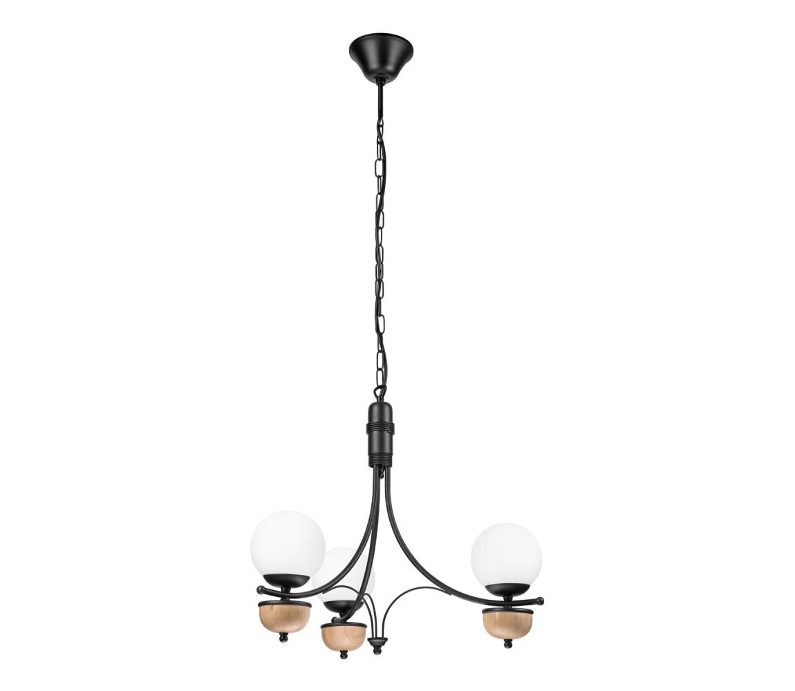 Brilagi - LED Luster na reťazi COTTAGE 3xG9/40W/230V dub/biela