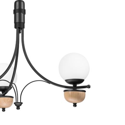 Brilagi - LED Luster na reťazi COTTAGE 3xG9/40W/230V dub/biela