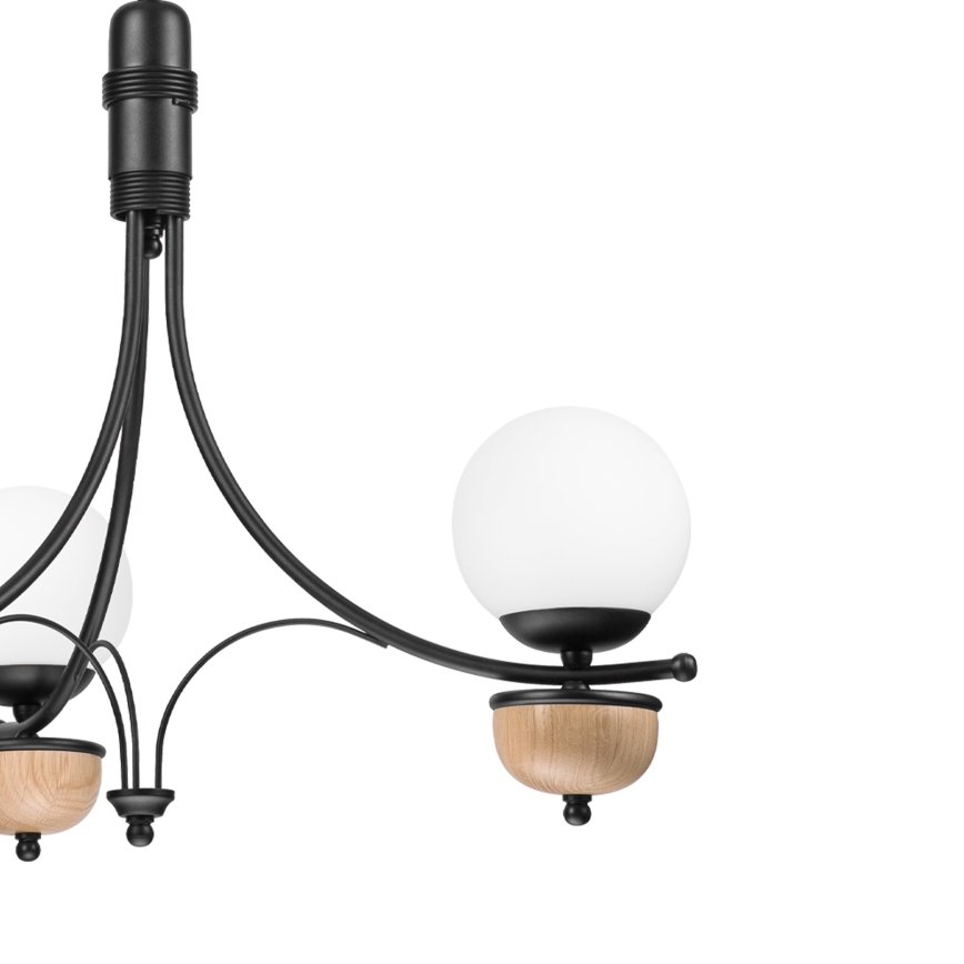 Brilagi - LED Luster na reťazi COTTAGE 3xG9/40W/230V dub/biela