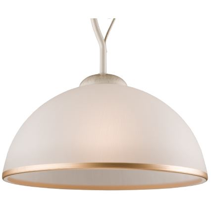 Brilagi - LED Luster na tyči ANTICO 1xE27/60W/230V biela patina