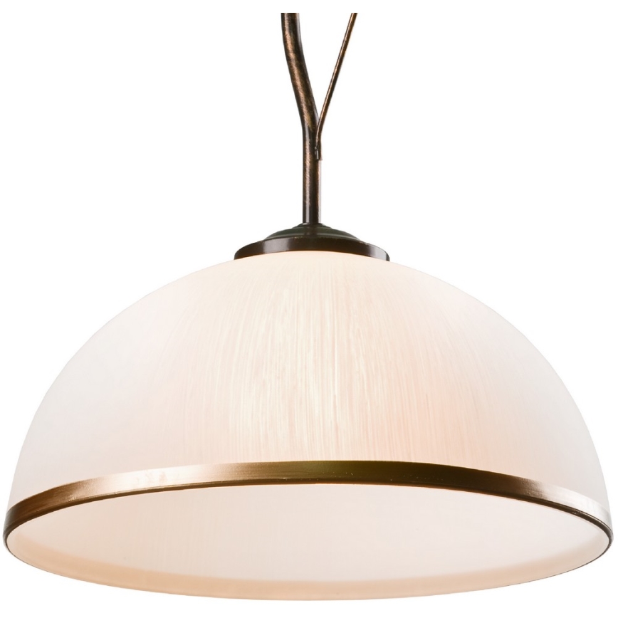 Brilagi - LED Luster na tyči ANTICO 1xE27/60W/230V bronz patina