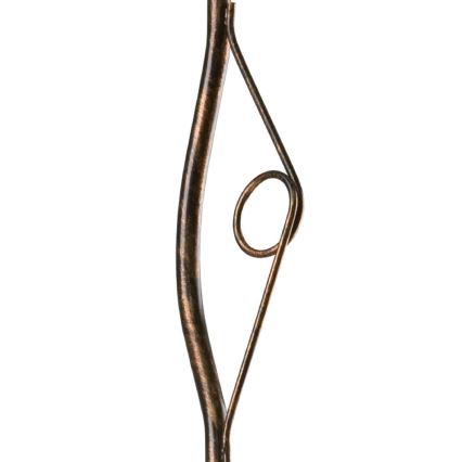 Brilagi - LED Luster na tyči ANTICO 1xE27/60W/230V bronz patina
