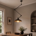Brilagi - LED luster na tyči IRONBEAM 1xE27/60W/230V čierna