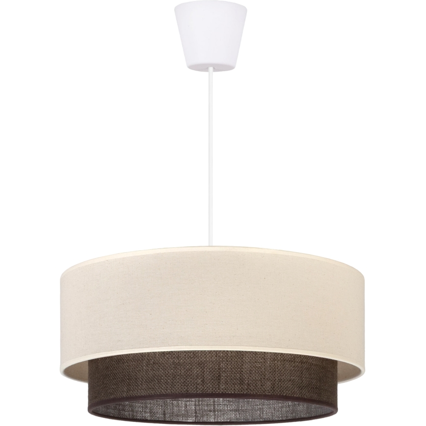 Brilagi - LED luster v štýle BOHO na lanku 1xE27/15W/230V pr. 40 cm krémová/hnedá