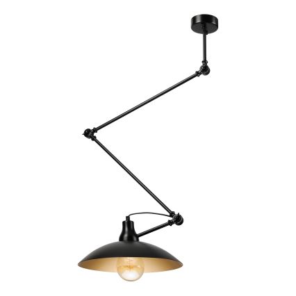 BRILAGI - LED nastaviteľný luster na tyči IRONBEAM 1xE27/60W/230V čierna