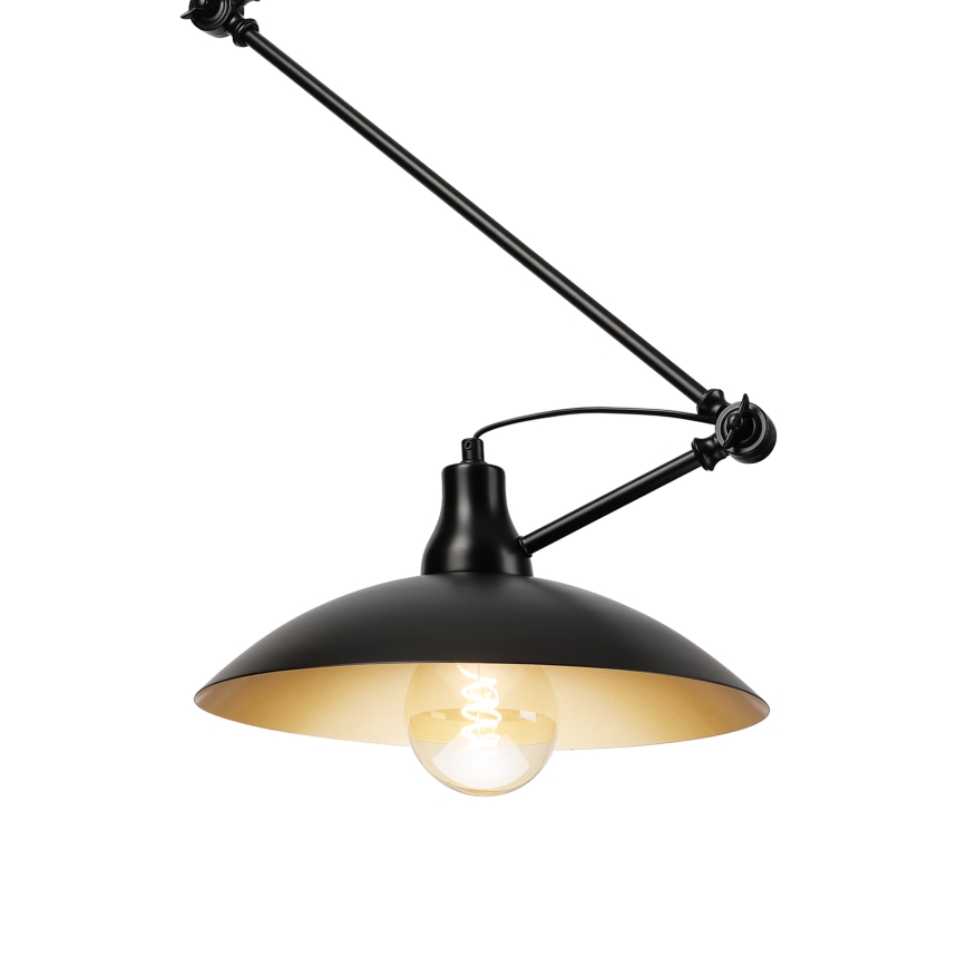 BRILAGI - LED nastaviteľný luster na tyči IRONBEAM 1xE27/60W/230V čierna