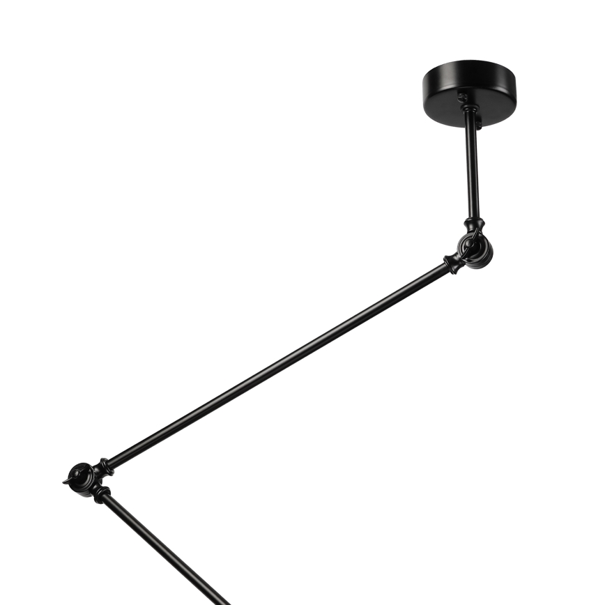 BRILAGI - LED nastaviteľný luster na tyči IRONBEAM 1xE27/60W/230V čierna