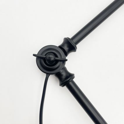 BRILAGI - LED nastaviteľný luster na tyči IRONBEAM 1xE27/60W/230V čierna